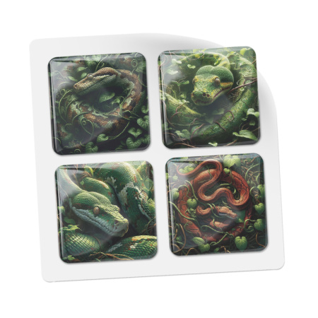 3D-стикеры ISBC "Змеи; Заросли", 4 шт., арт. 006-57932