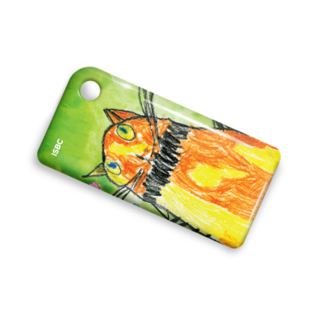 Брелок ISBC с функционалом карты "Тройка" "Детские рисунки; Кошка" арт. 121-22298 Брелок ISBC с функционалом карты "Тройка" "Детские рисунки; Кошка" арт. 121-22298