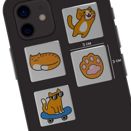 3D-стикеры ISBC с рыжими котиками