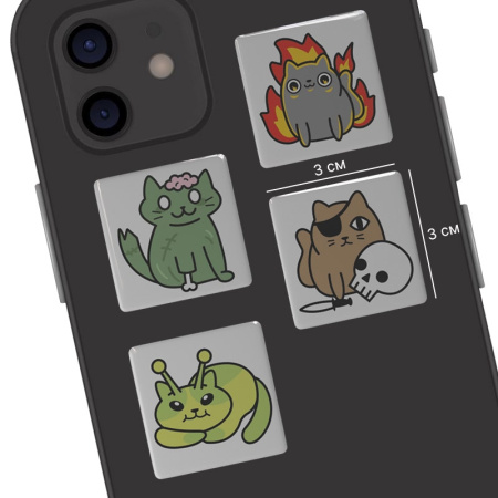 3D-стикеры ISBC со странными котиками