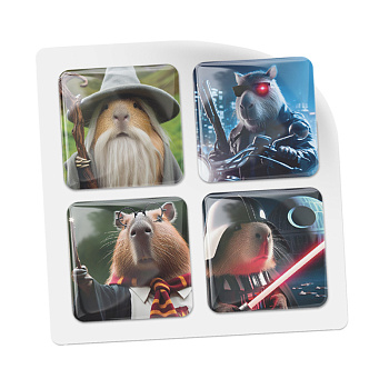 3D-стикеры ISBC c капибарами в стиле киногероев