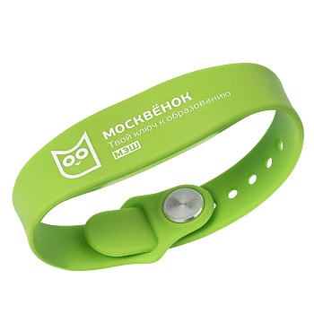Браслет силиконовый «Москвенок», салатовый, размер М, арт. 006-21102