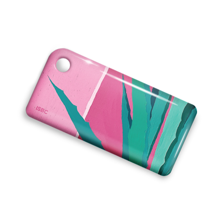 Брелок ISBC с функционалом карты "Тройка" "Городские джунгли; Алоэ" арт. 121-21243