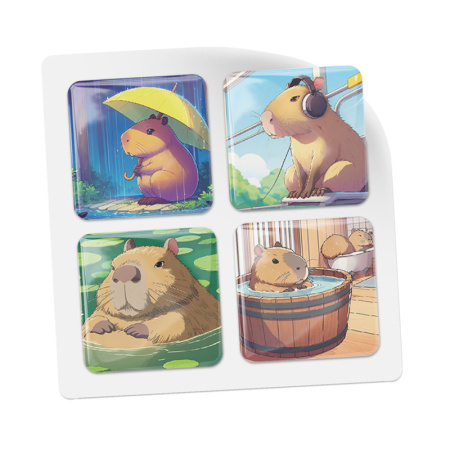 3D-стикеры ISBC с капибарами в стиле аниме