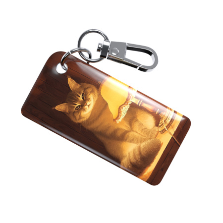 NFC-визитка ISBC «Кот с ламной», брелок - купить