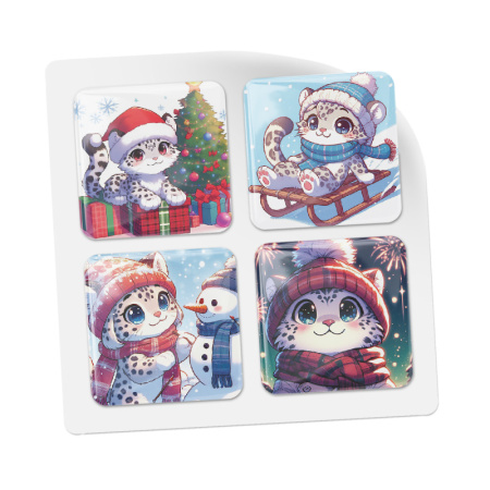 3D-стикеры ISBC "Новогодние зверушки; Барс", 4 шт., арт. 006-57831 3D-стикеры ISBC "Новогодние зверушки; Барс", 4 шт., арт. 006-57831